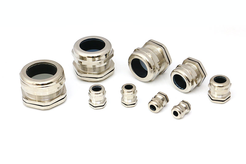 優質黃銅鍍鎳IP68索頭硅膠電纜金屬防水密封接頭連接器